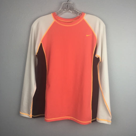 Nike Tops - AWESOME NIKE COLORBLOCK L/S LIGHTWEIGHT SHIRT MED